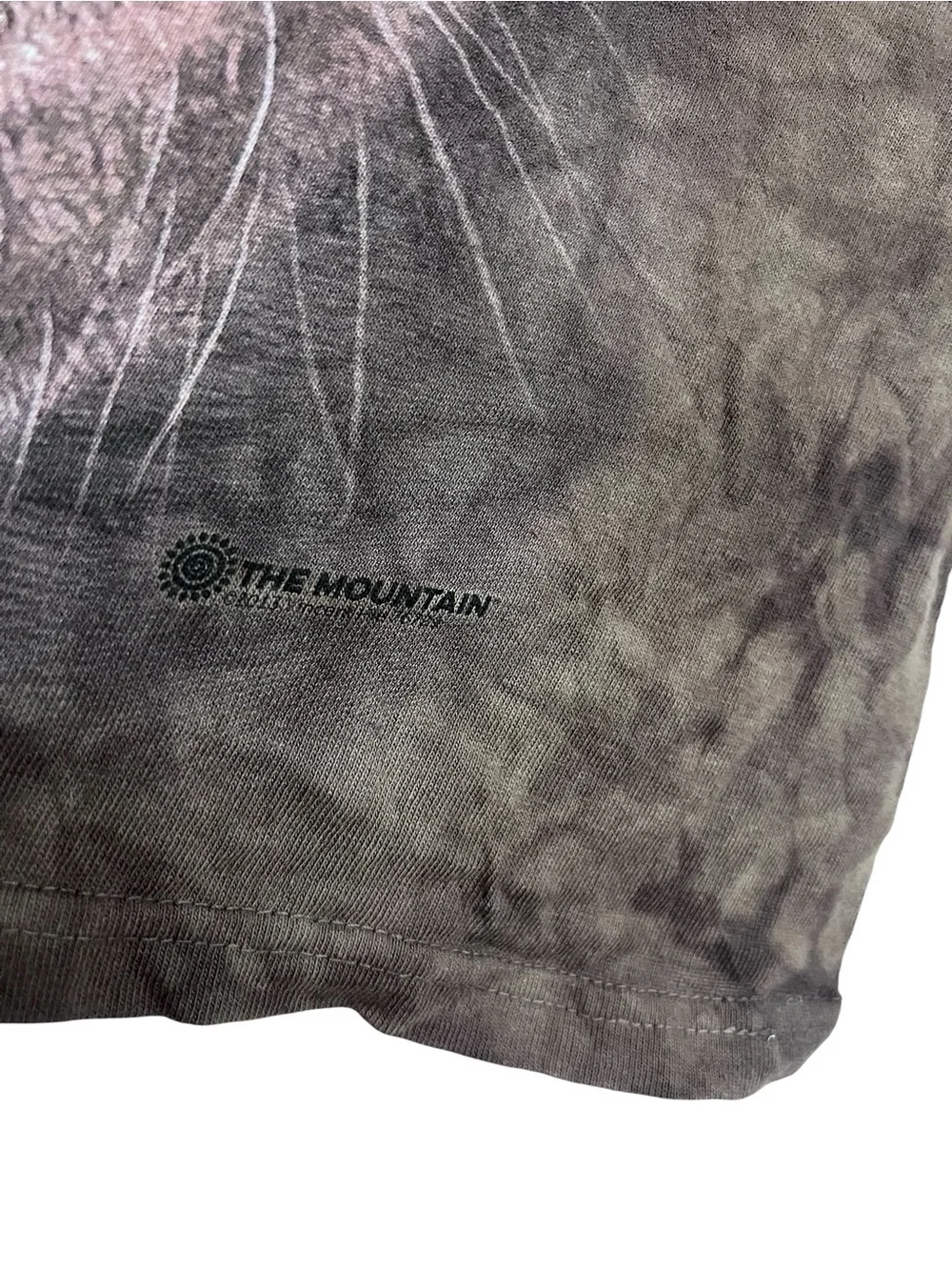 Youth The Mountain Brown Graphic Lab Dog Face Short Sleeve Shirt
